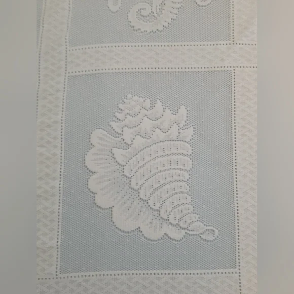 Lace Shower Curtain With Ocean Theme - Picture 6 of 9